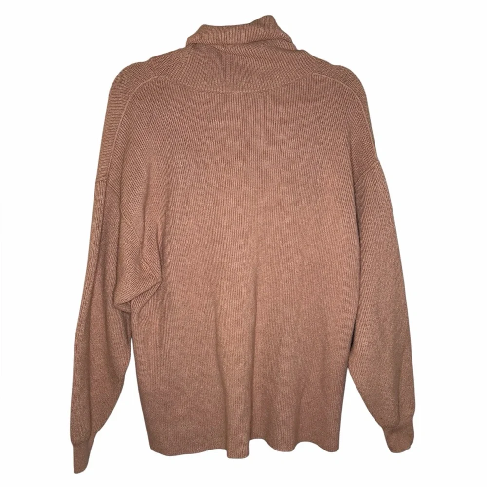 Free People Softly Structured Tunic Ribbed Sweater in Blush‎ Mauve